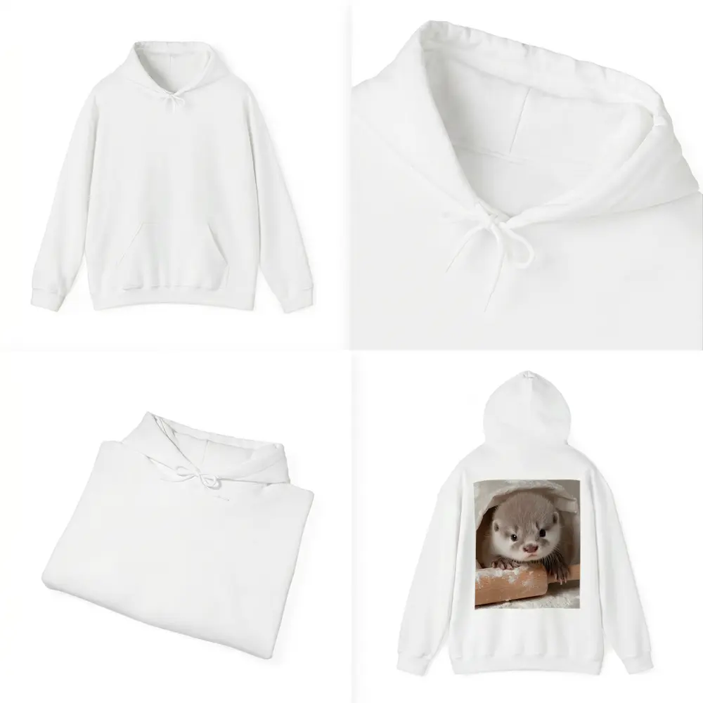 Baby Otter With Rolling Pin Flour – Hoodies