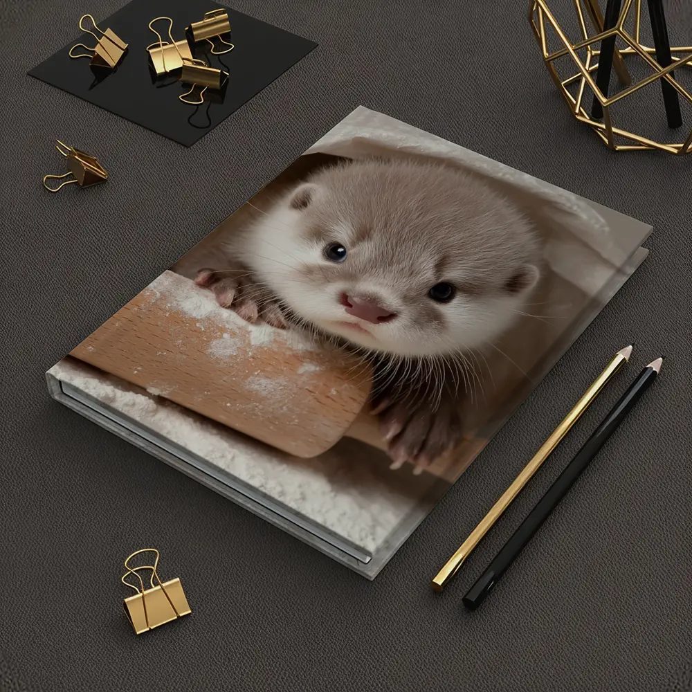 Baby Otter With Rolling Pin Flour – Notebooks