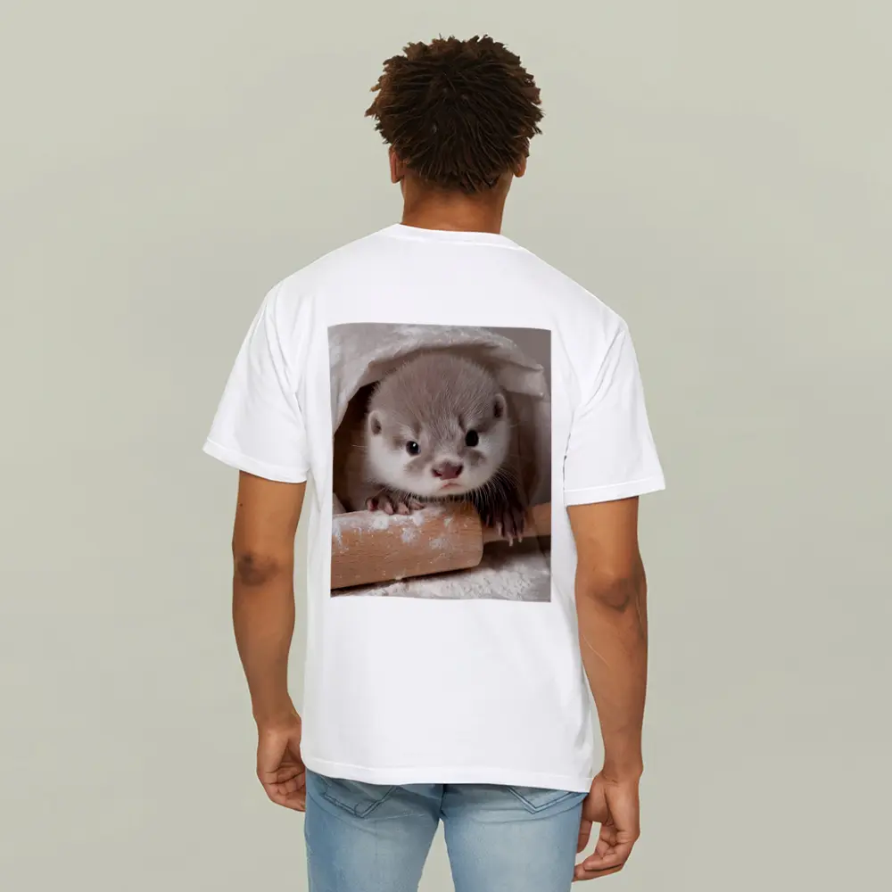 Baby Otter With Rolling Pin Flour – T-Shirts