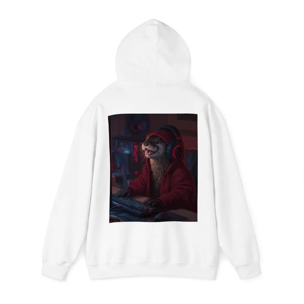 Otter Gamer Red Hoodie Gaming Setup – Hoodies