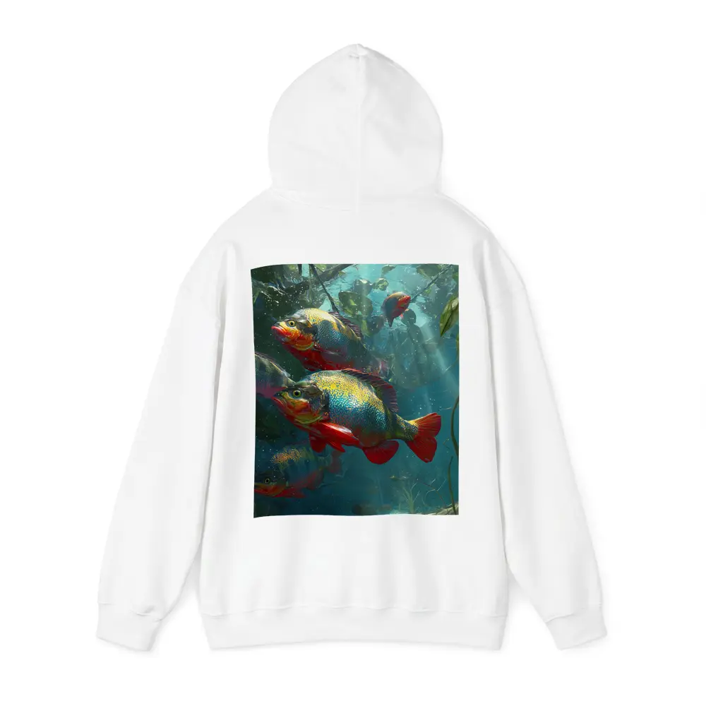 Colorful Piranha Fish Underwater River Scene – Hoodies