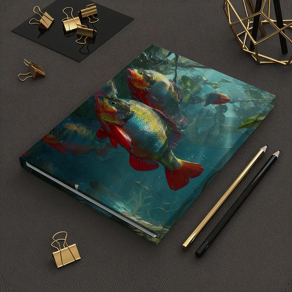 Colorful Piranha Fish Underwater River Scene – Notebooks