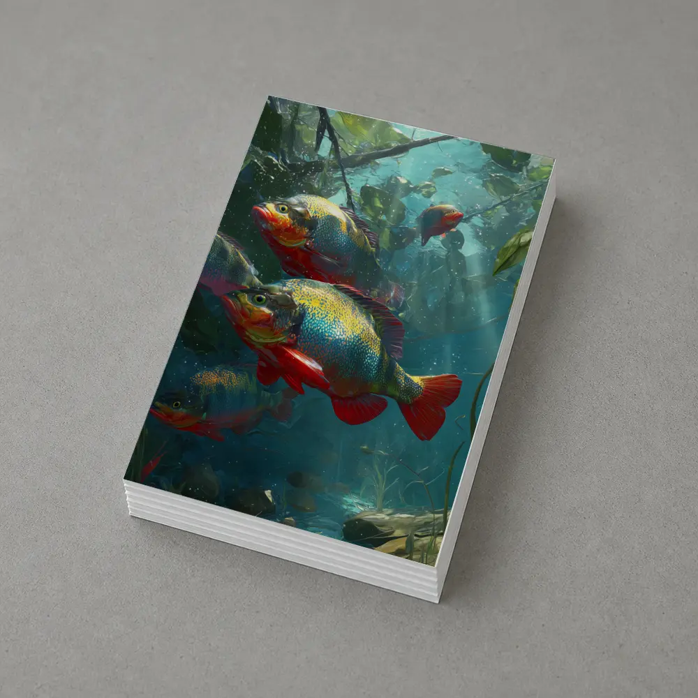 Colorful Piranha Fish Underwater River Scene – Postcards