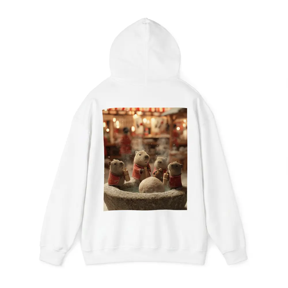 Capybaras Hot Spring Japanese Winter Festival – Hoodies