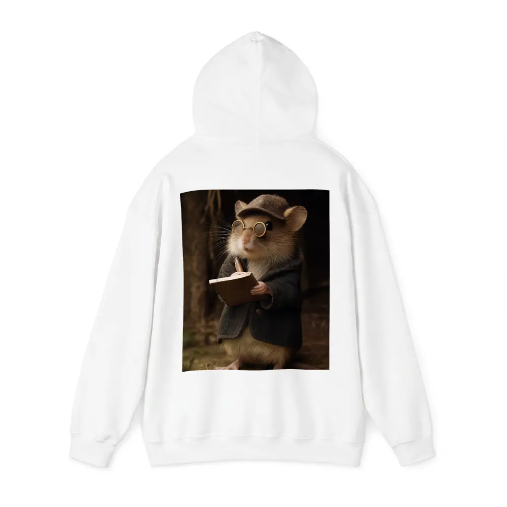 Scholarly Mouse With Book Dark Forest – Hoodies