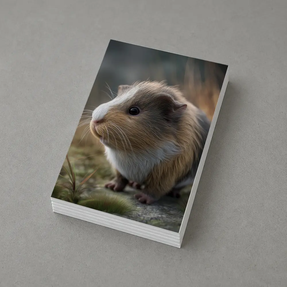Guinea Pig Close Up Outdoor Grass Setting – Postcards