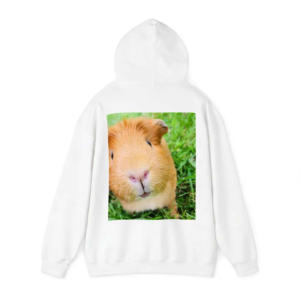 Guinea Pig Close Up Green Grass Background – Hoodies
