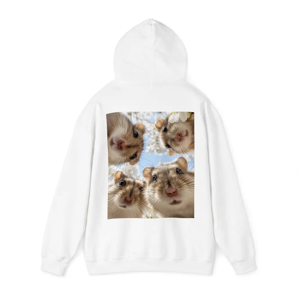 Four Hamsters Looking Up Cherry Blossoms – Hoodies