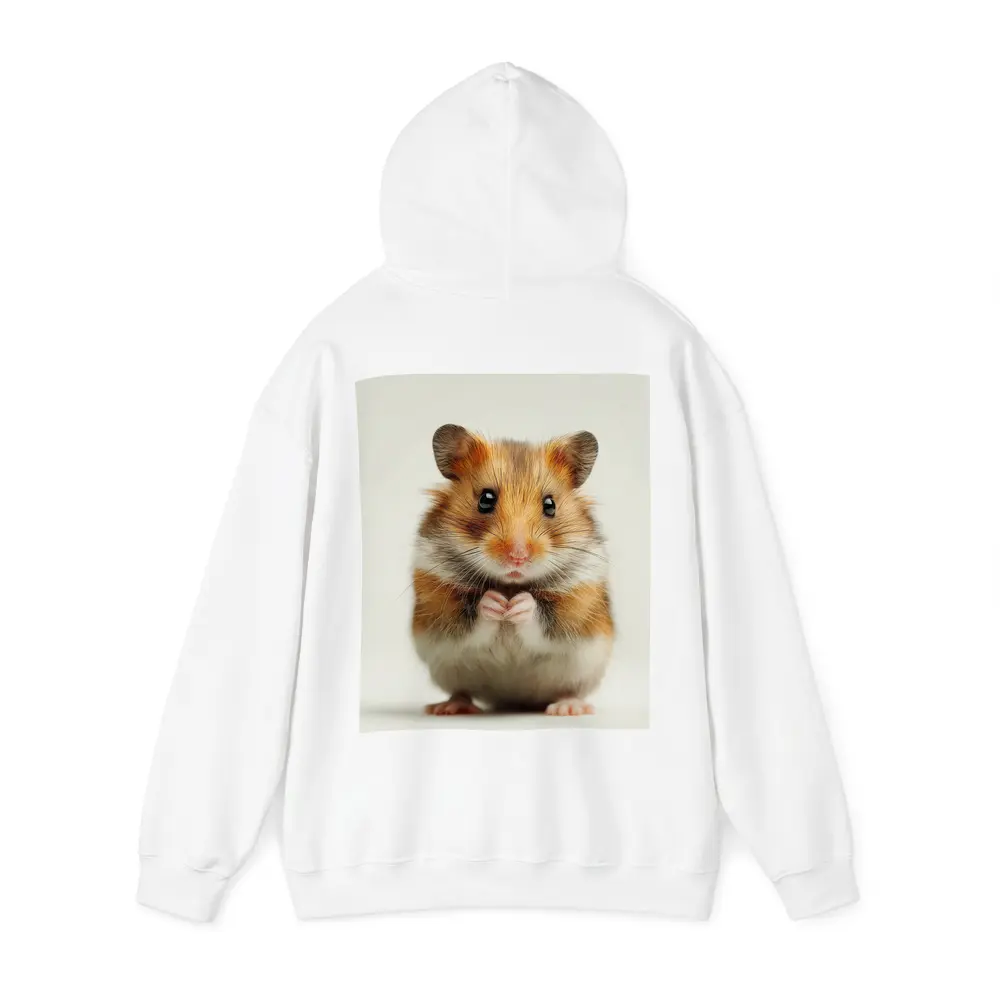 Syrian Hamster Portrait On White Background – Hoodies