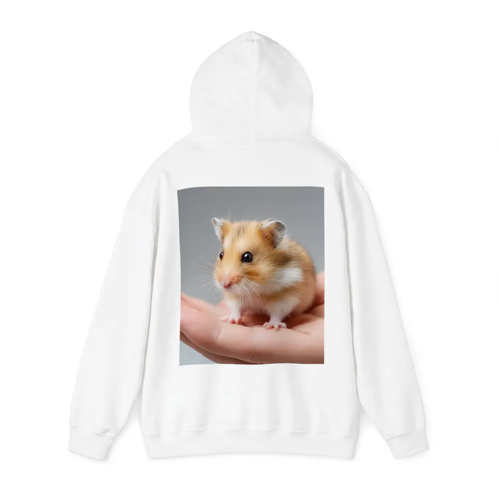 Cute Hamster Sitting On Human Hand – Hoodies