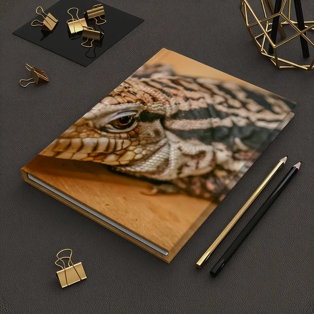 Argentine Black White Tegu Lizard Wood – Notebooks