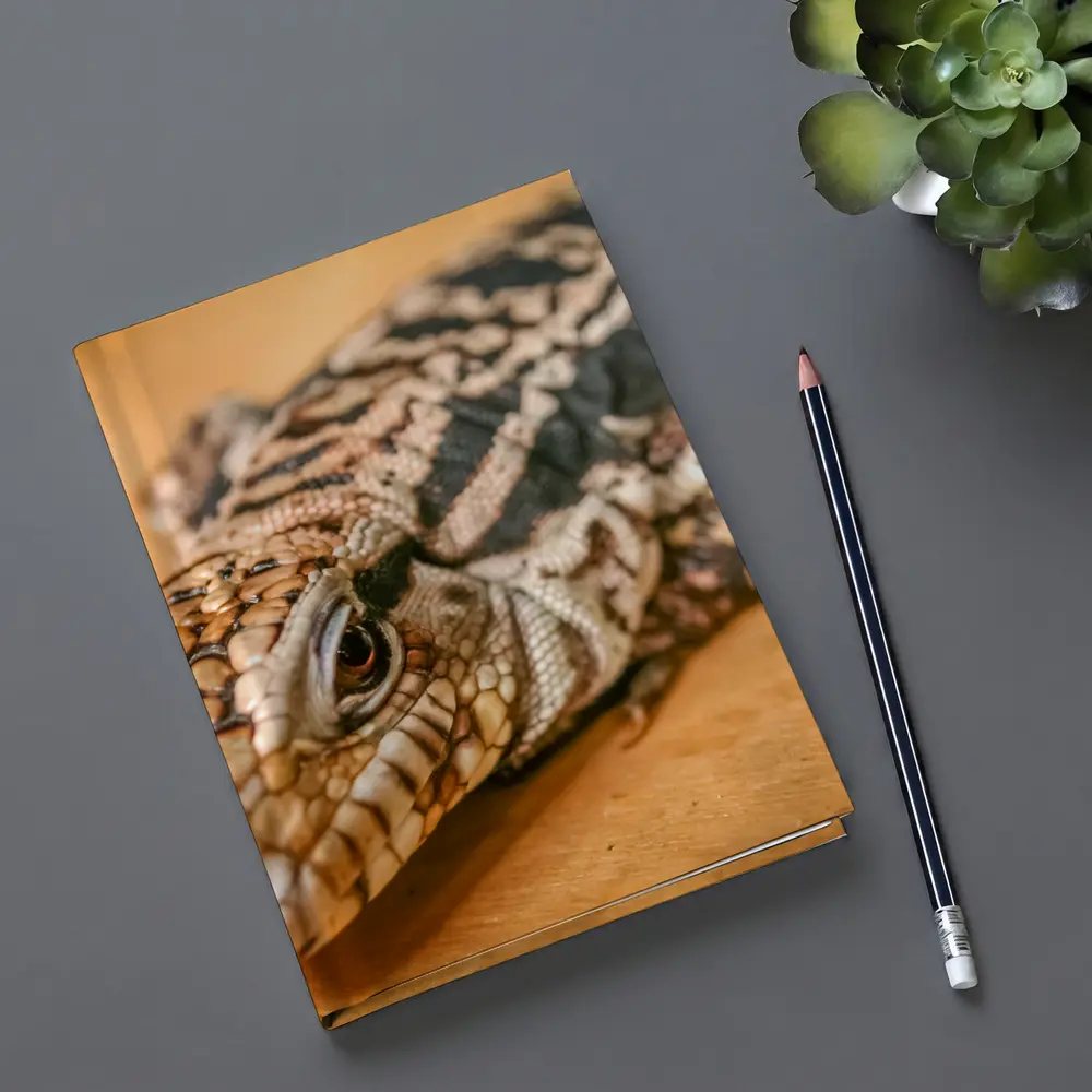 Argentine Black White Tegu Lizard Wood – Notebooks