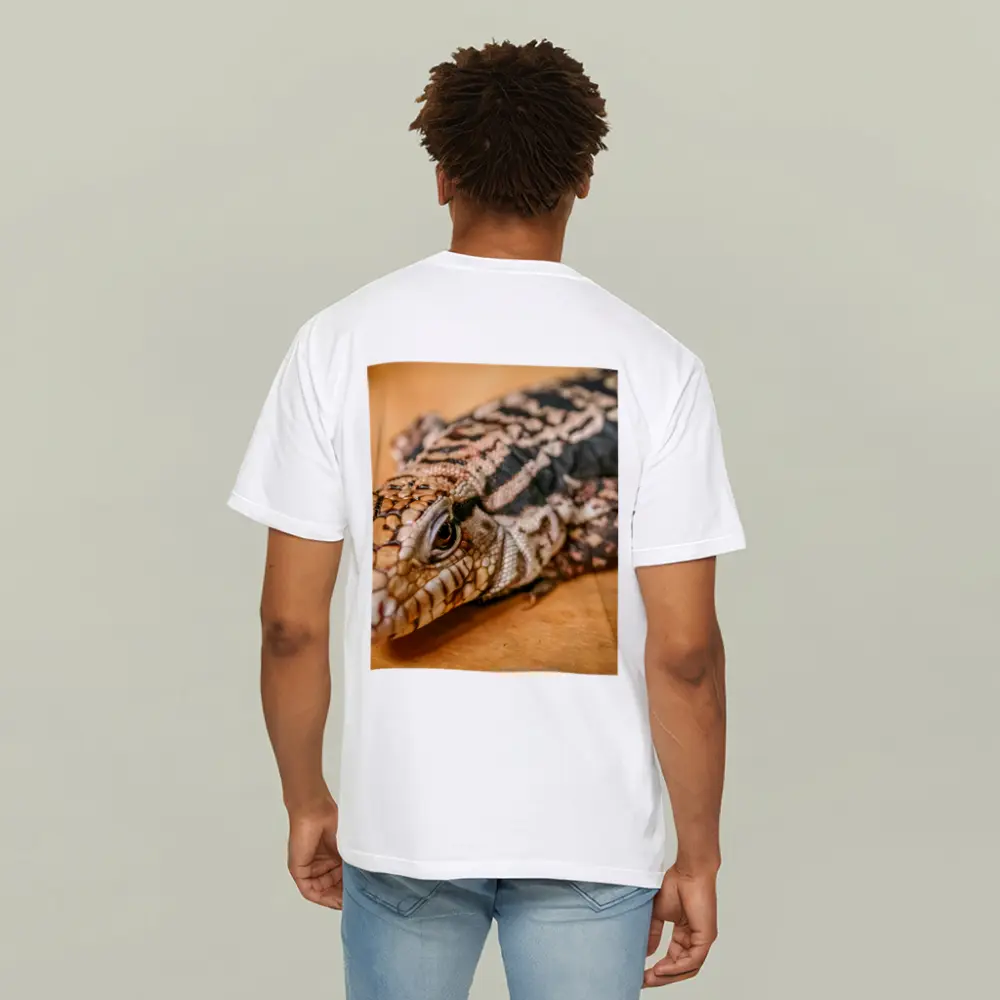 Argentine Black White Tegu Lizard Wood – T-Shirts