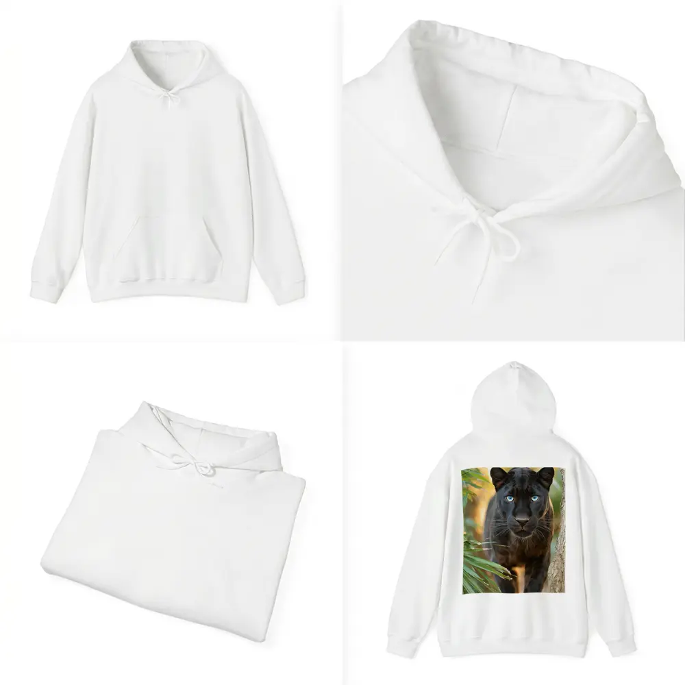 Black Panther Blue Eyes Jungle Forest – Hoodies