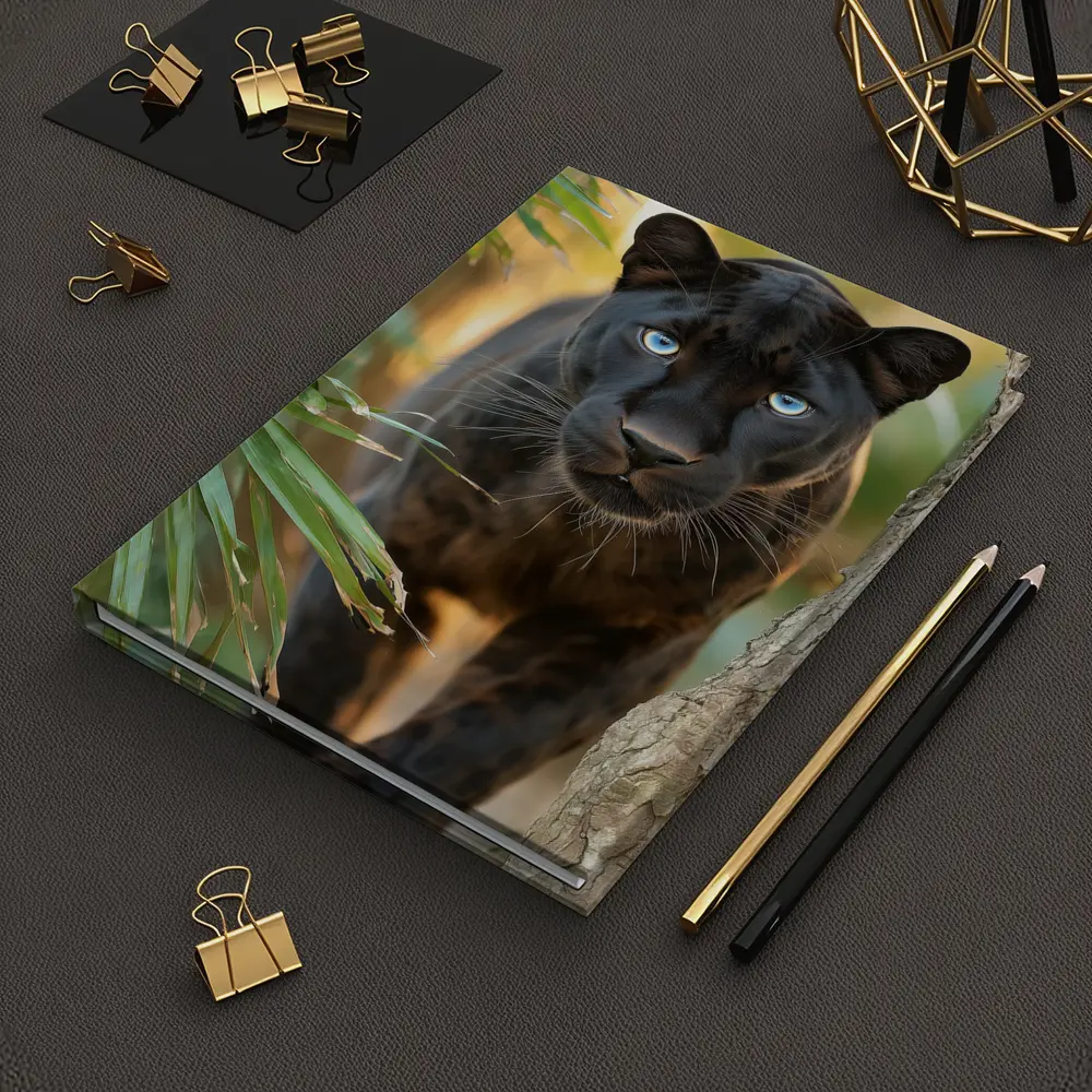 Black Panther Blue Eyes Jungle Forest – Notebooks