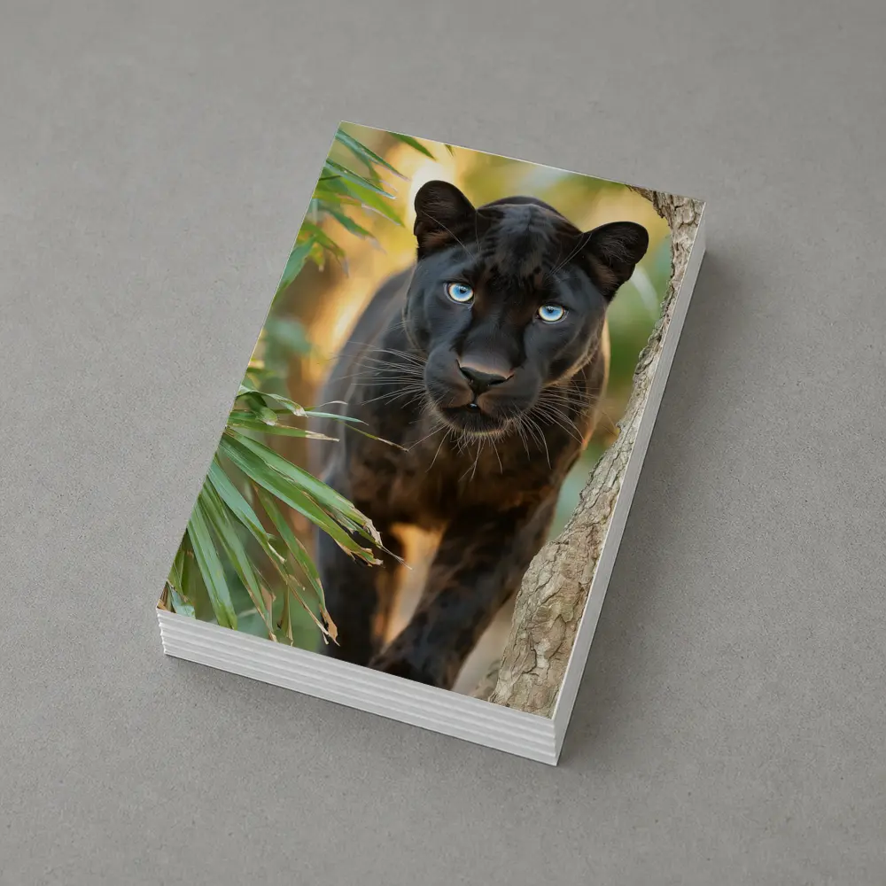 Black Panther Blue Eyes Jungle Forest – Postcards