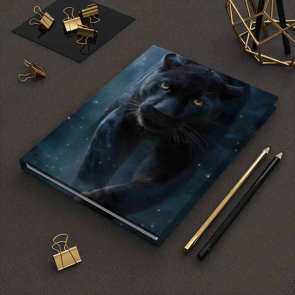 Black Panther Walking Through Mystic Night – Notebooks