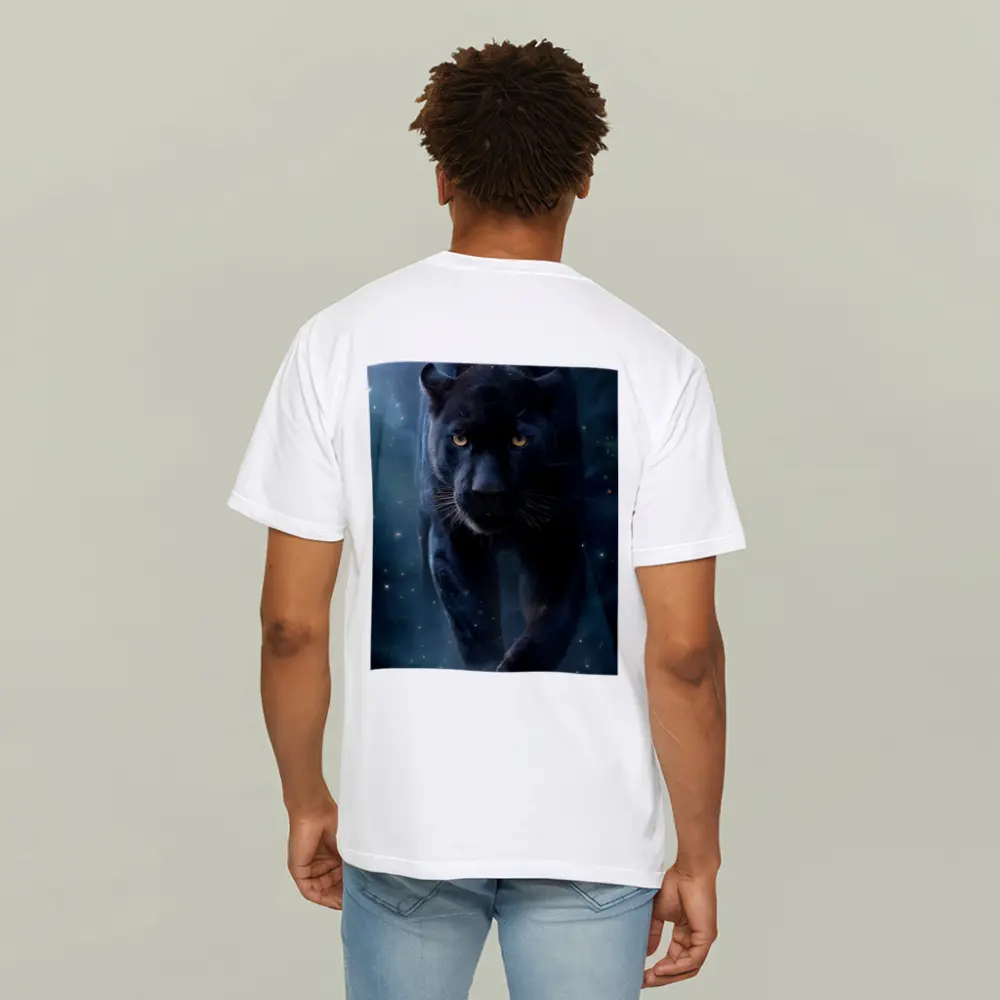 Black Panther Walking Through Mystic Night – T-Shirts