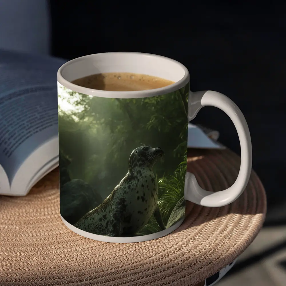 Spotted Seal Resting in Jungle Forest – Mugs