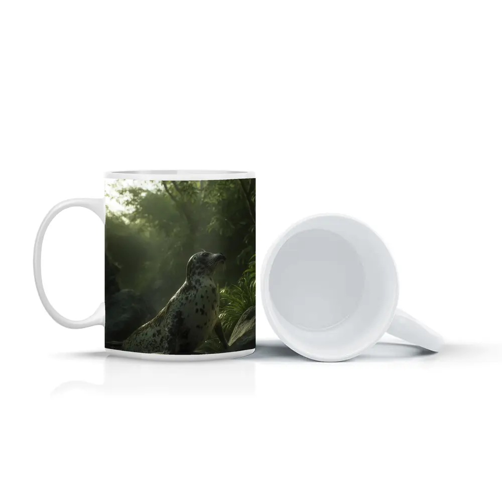 Spotted Seal Resting in Jungle Forest – Mugs