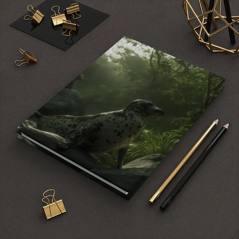 Spotted Seal Resting in Jungle Forest – Notebooks