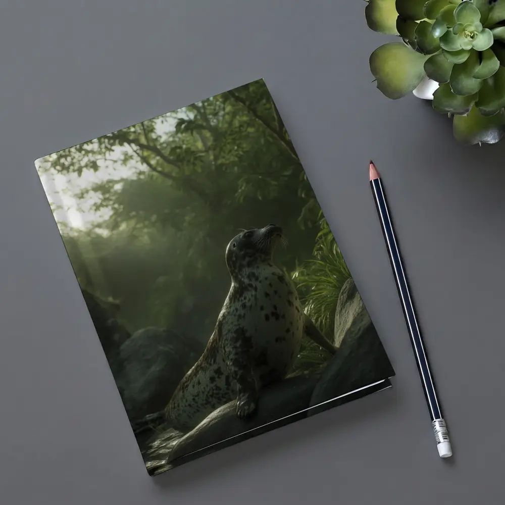Spotted Seal Resting in Jungle Forest – Notebooks