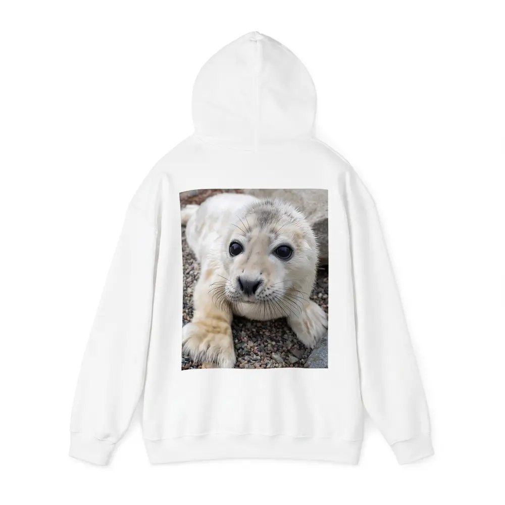 Baby Seal Pup on Rocky Gravel Ground – Hoodies