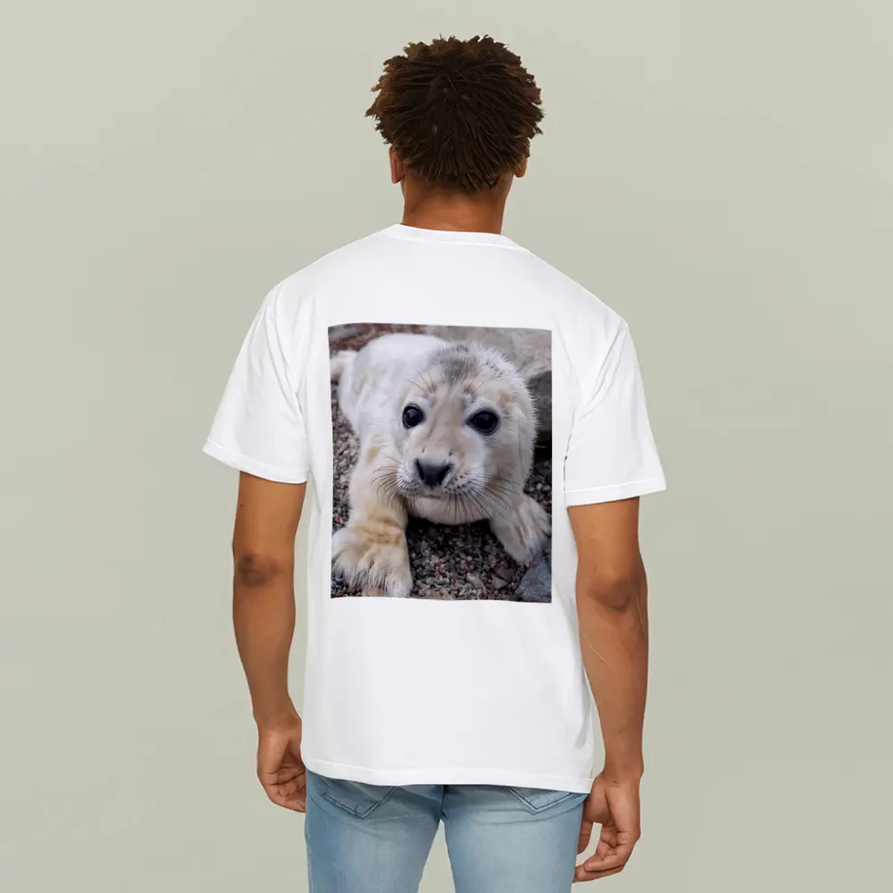 Baby Seal Pup on Rocky Gravel Ground – T-Shirts