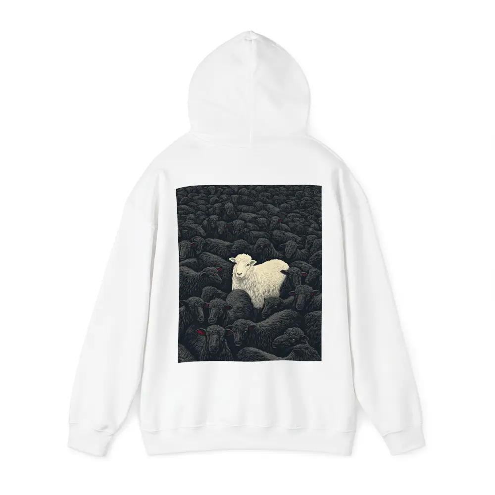 White Sheep Standing Out Dark Flock – Hoodies