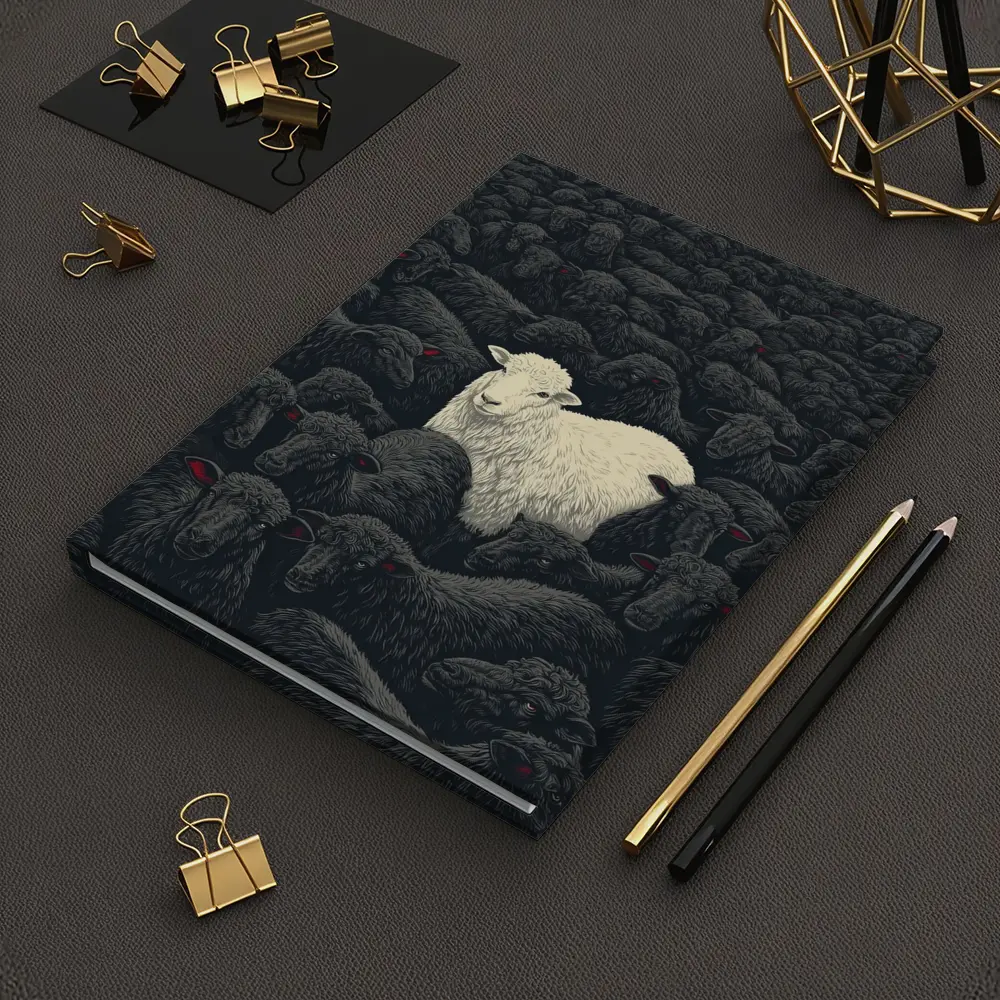 White Sheep Standing Out Dark Flock – Notebooks