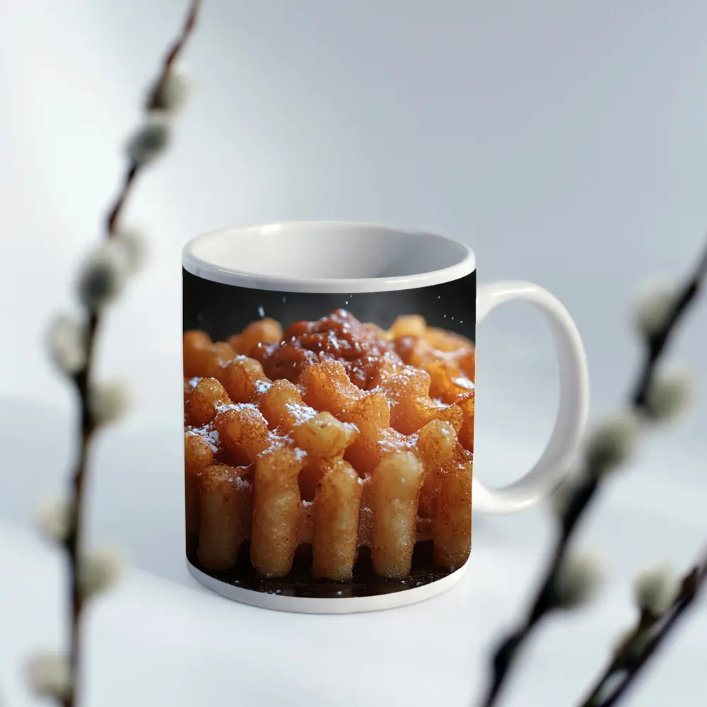 Funnel Cake Powdered Sugar Street Fair Food – Mugs