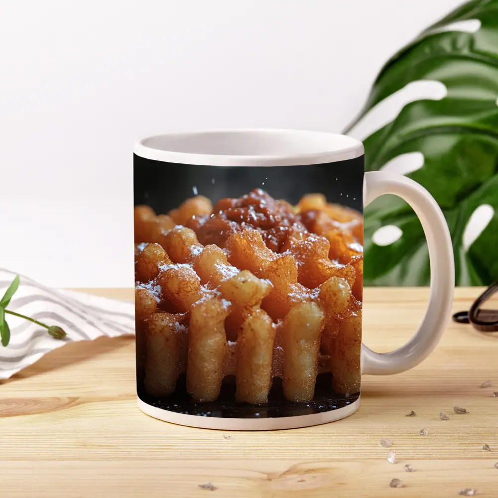 Funnel Cake Powdered Sugar Street Fair Food – Mugs