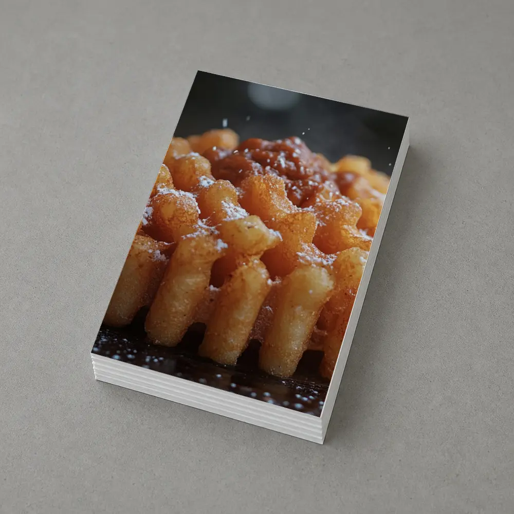 Funnel Cake Powdered Sugar Street Fair Food – Postcards