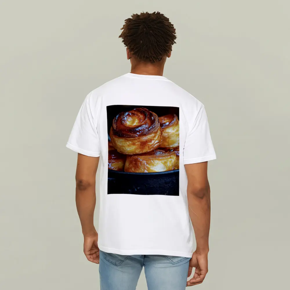 Golden Glazed Pastry Rolls Cast Iron Pan – T-Shirts