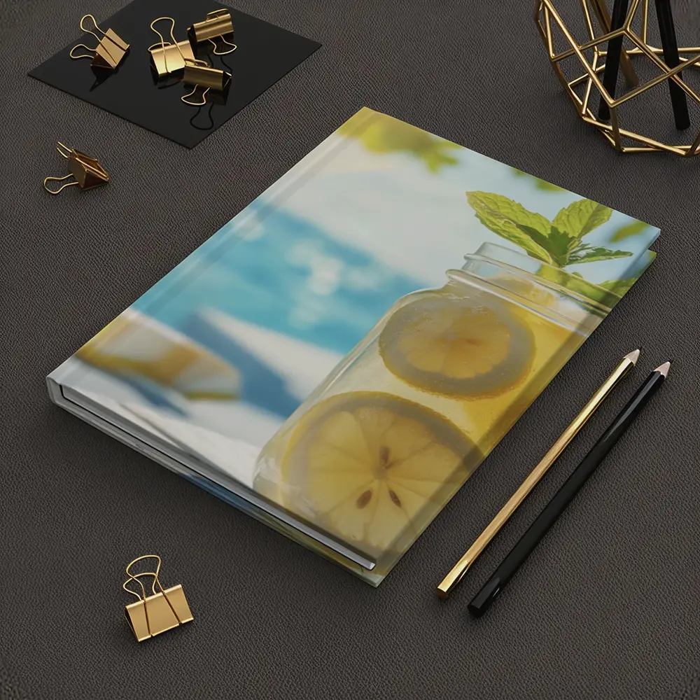 Lemonade Mason Jar Mint Summer Beach – Notebooks
