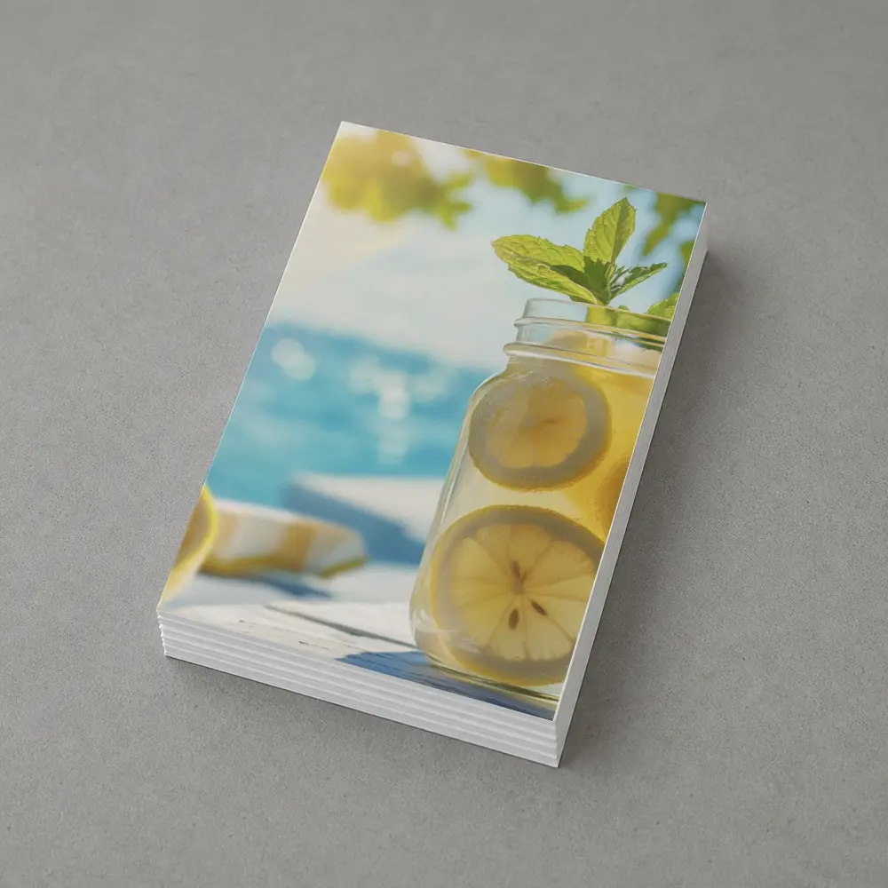 Lemonade Mason Jar Mint Summer Beach – Postcards