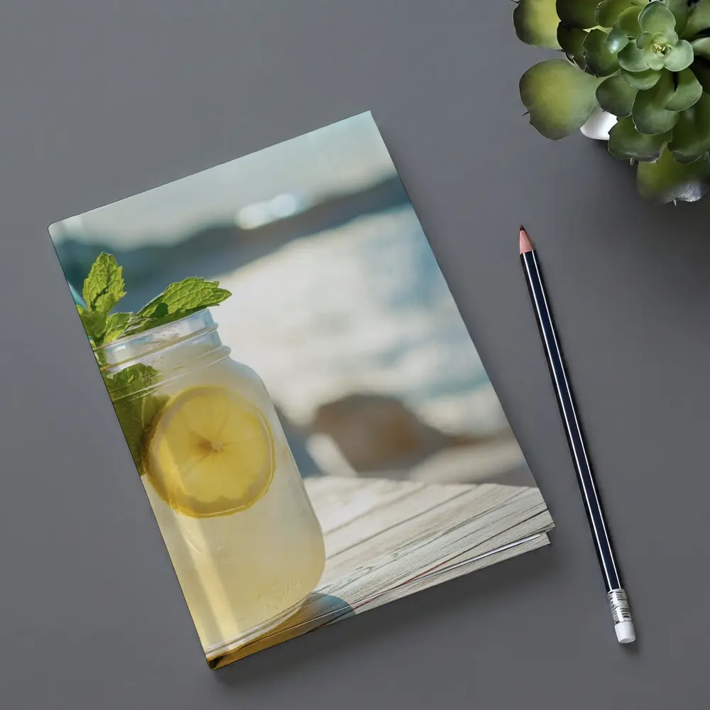 Lemonade Mason Jar Mint Ocean View – Notebooks