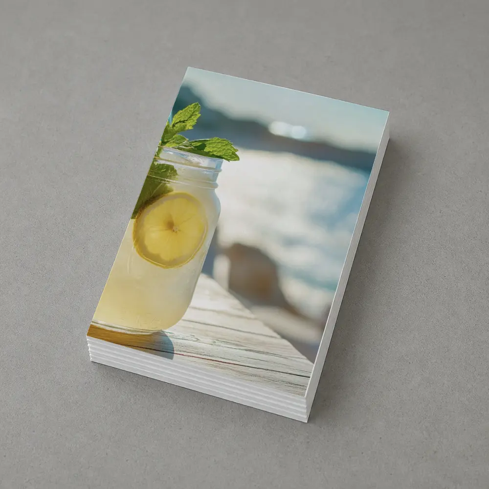 Lemonade Mason Jar Mint Ocean View – Postcards