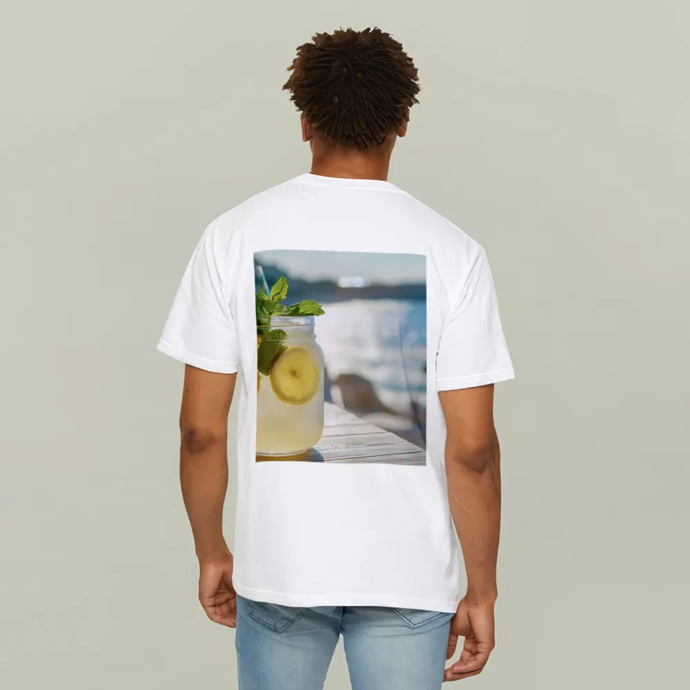 Lemonade Mason Jar Mint Ocean View – T-Shirts