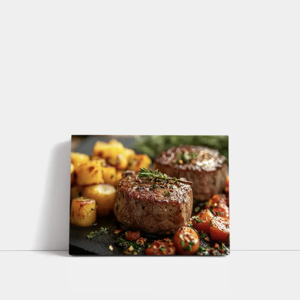 Seared Beef Filet Roasted Potatoes Cherry Tomatoes – Wall Art