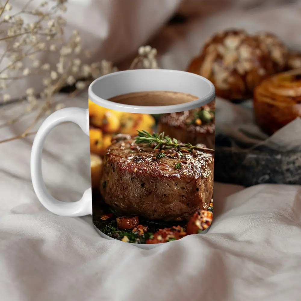 Seared Beef Filet Roasted Potatoes Cherry Tomatoes – Mugs