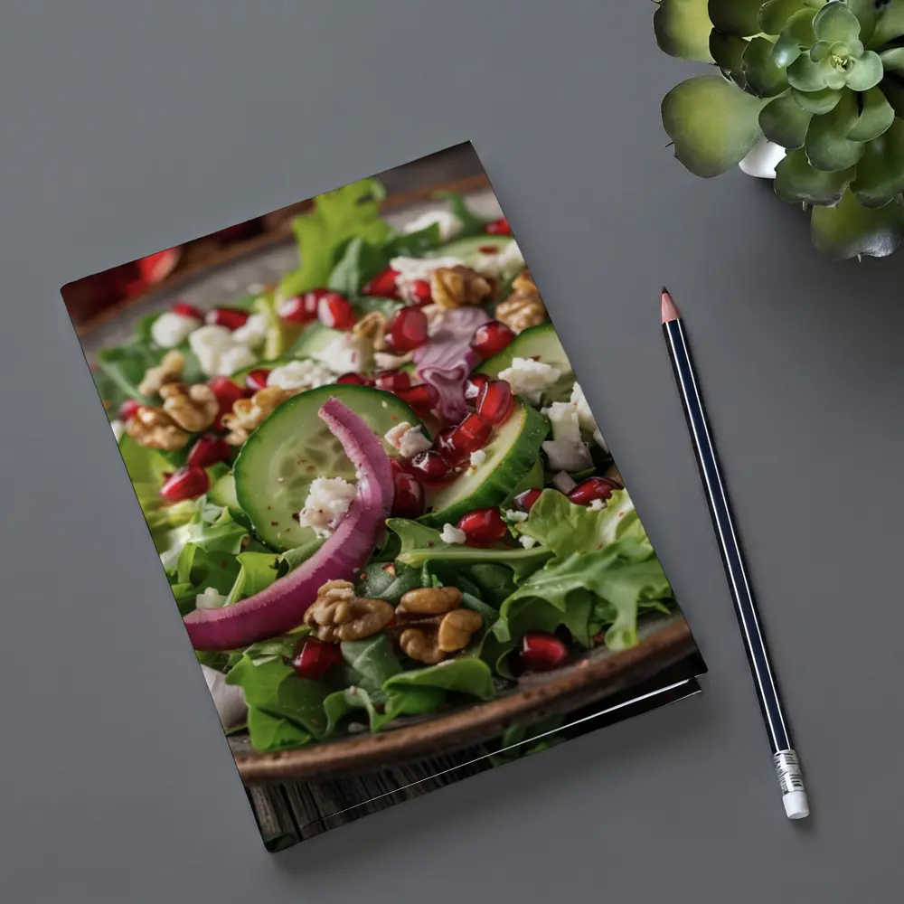 Pomegranate Walnut Feta Green Salad Bowl – Notebooks