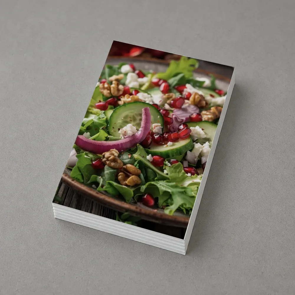 Pomegranate Walnut Feta Green Salad Bowl – Postcards