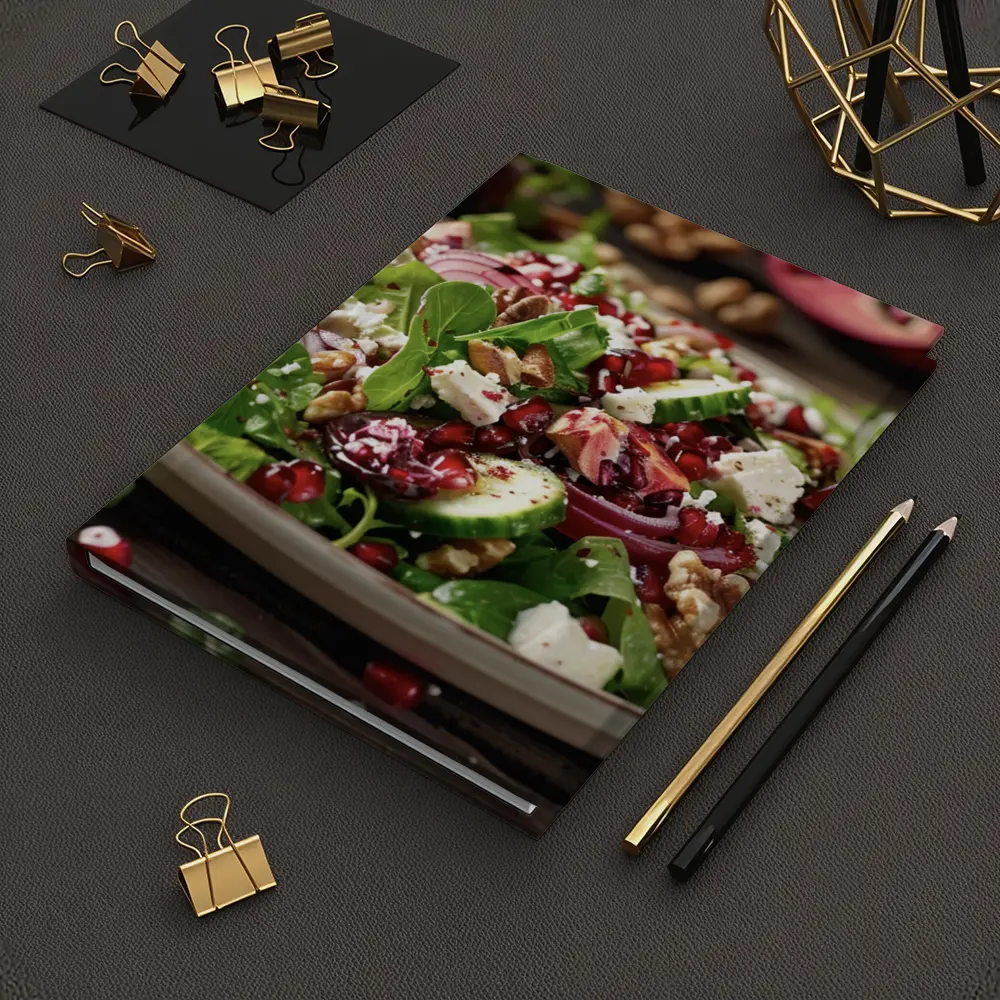 Pomegranate Walnut Feta Green Salad Plate – Notebooks
