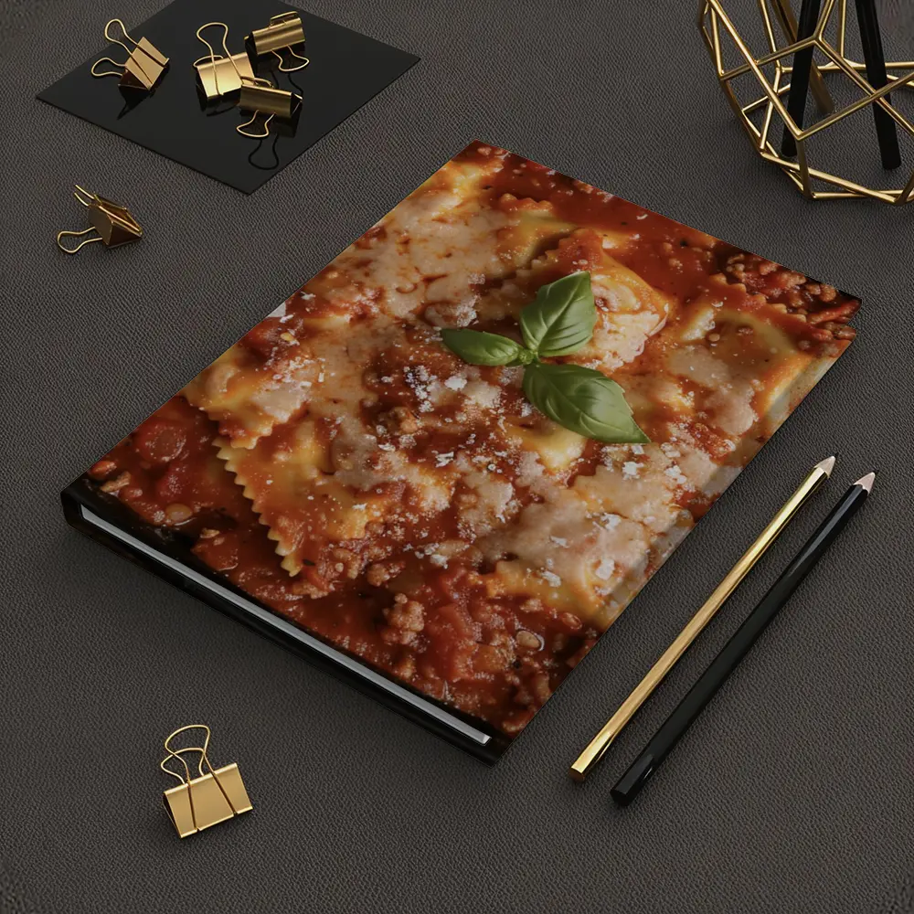 Baked Ravioli Bolognese Dish Fresh Basil – Notebooks