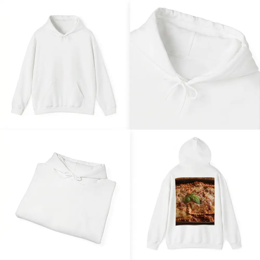 Cheesy Ravioli Bolognese Sauce Rustic Dish – Hoodies