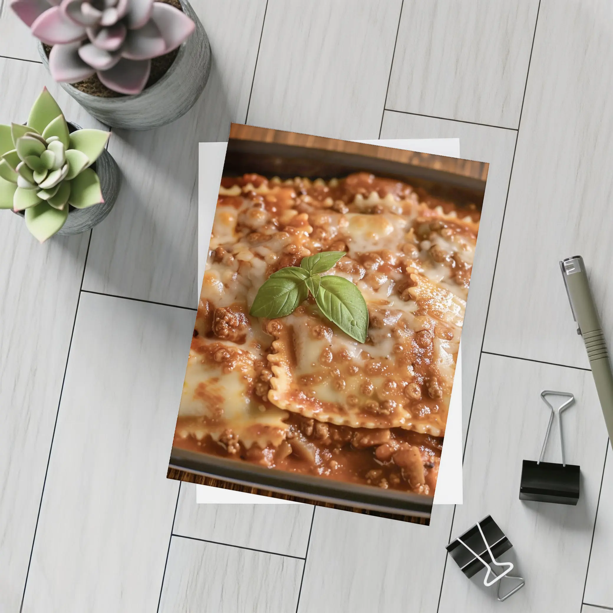 Cheesy Ravioli Bolognese Sauce Rustic Dish – Postcards