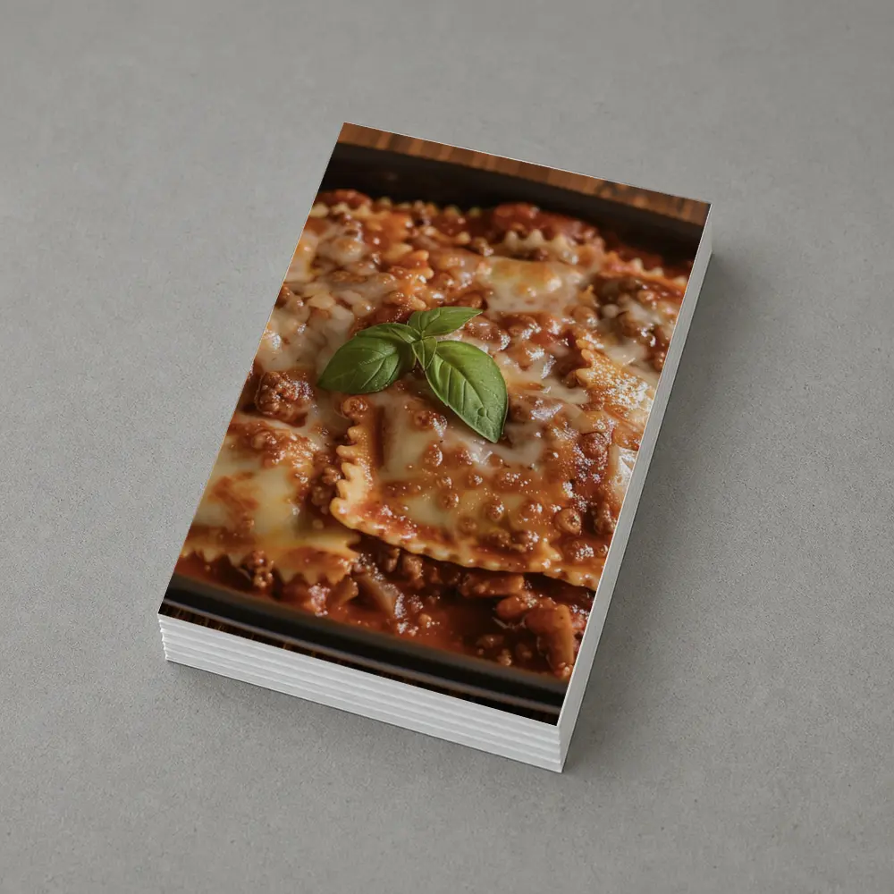 Cheesy Ravioli Bolognese Sauce Rustic Dish – Postcards