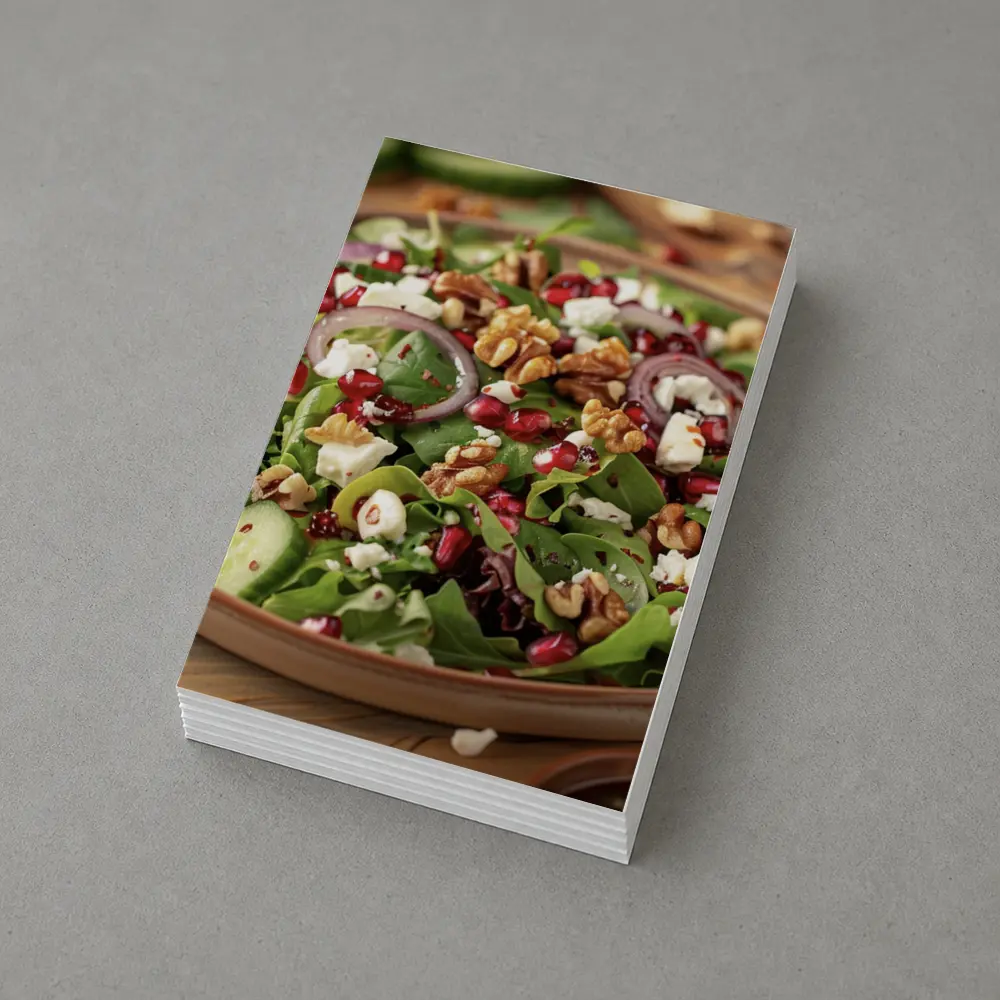Fresh Pomegranate Walnut Feta Green Salad – Postcards