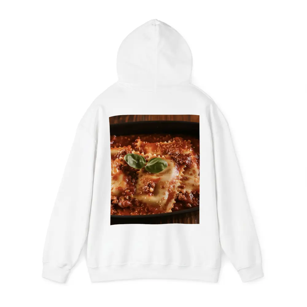 Ravioli Bolognese With Fresh Basil Garnish – Hoodies